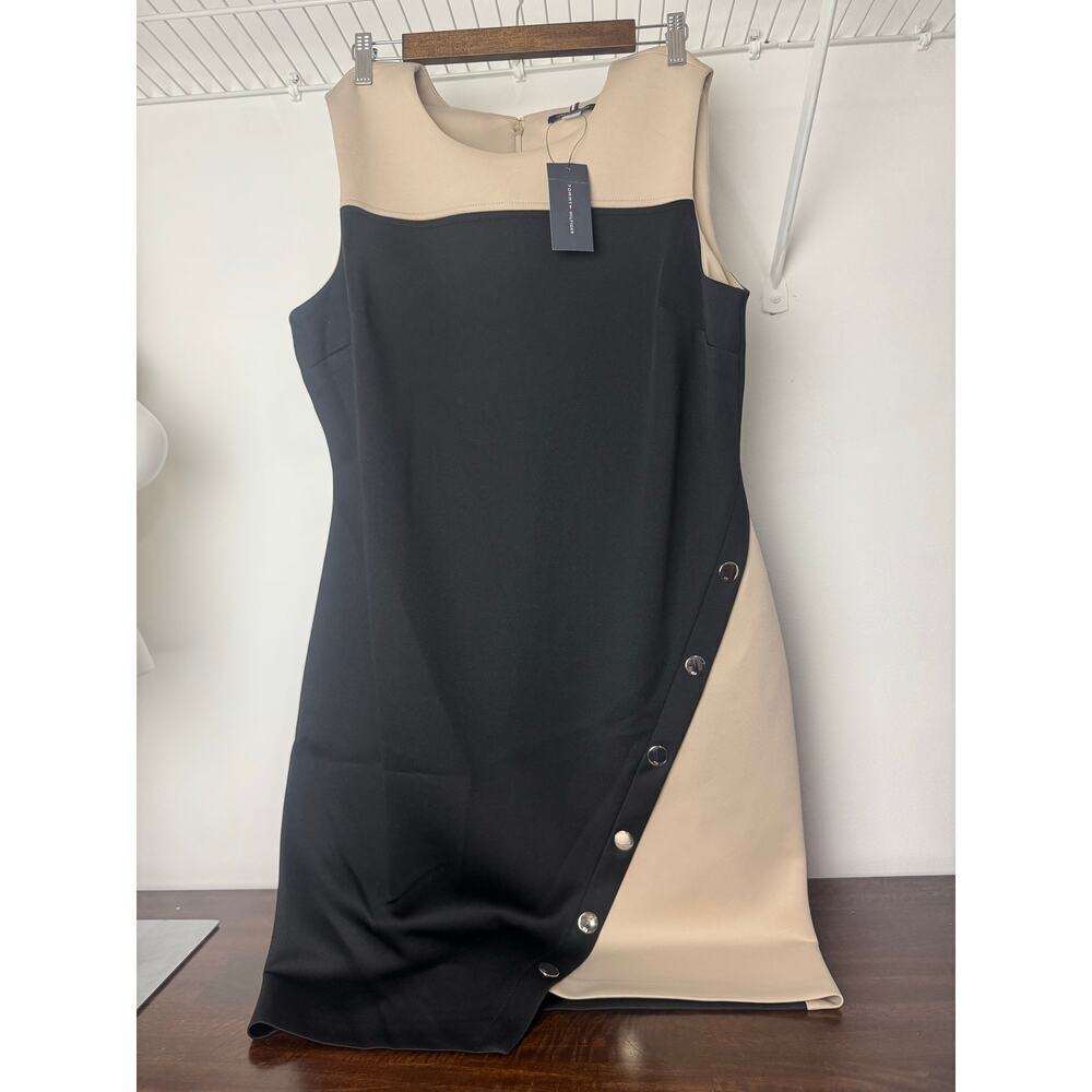 Tommy Hilfiger Colorblocked Jersey Dress Size 16 - Picture 6 of 11